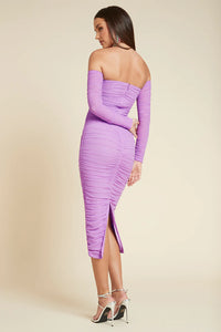 Rachel Midi Dress (lavender)
