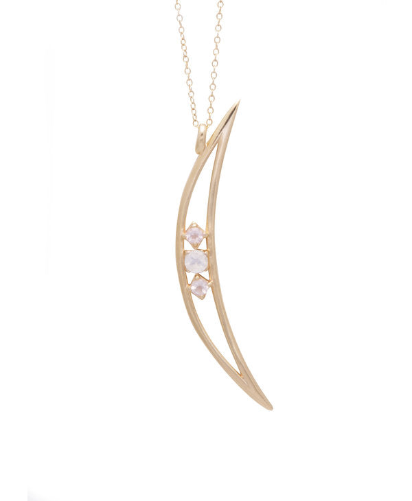 Crescent Moon Necklace Gold UNIKONCEPT