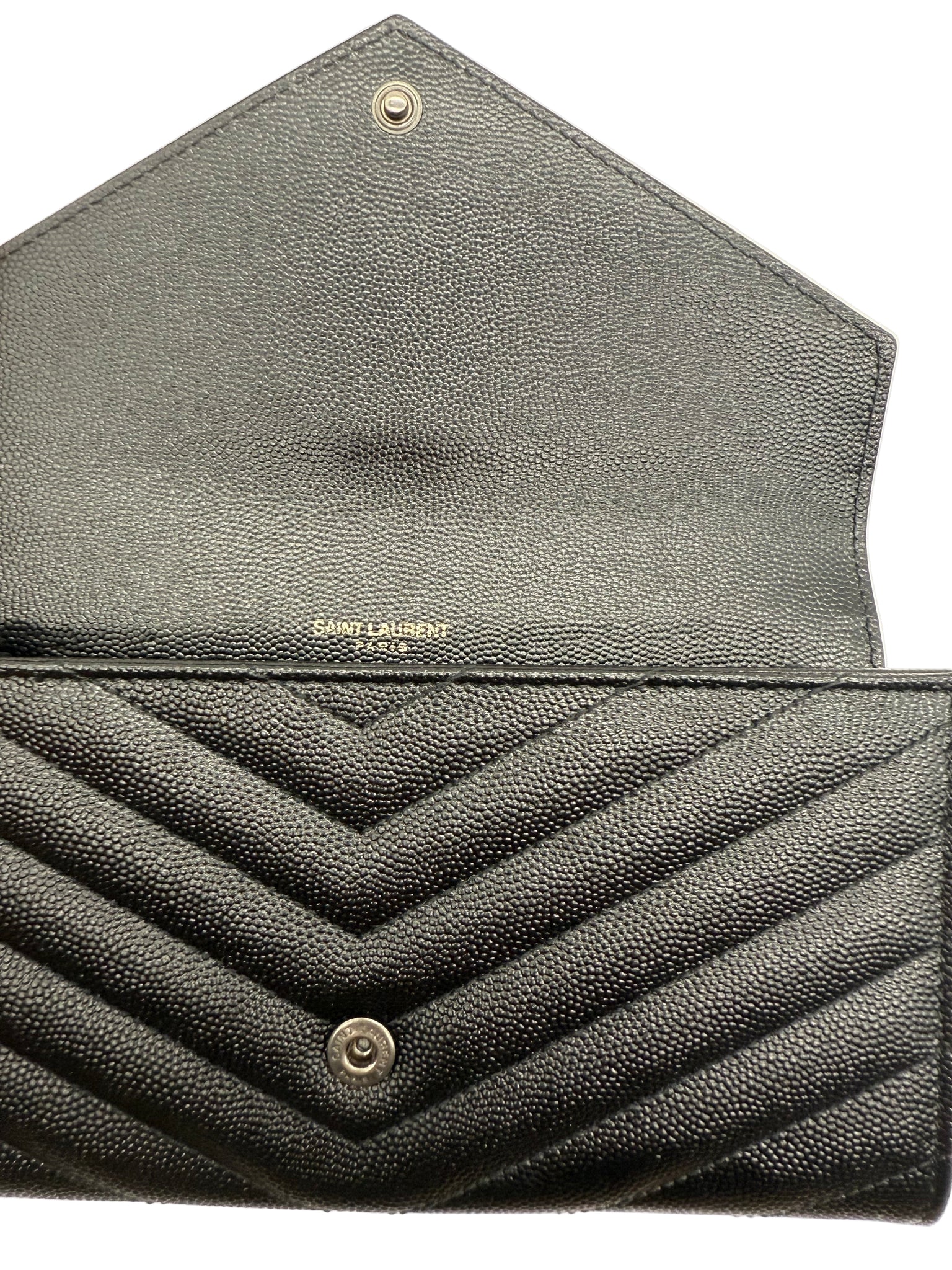 YSL Cassandre matelassé large flap wallet