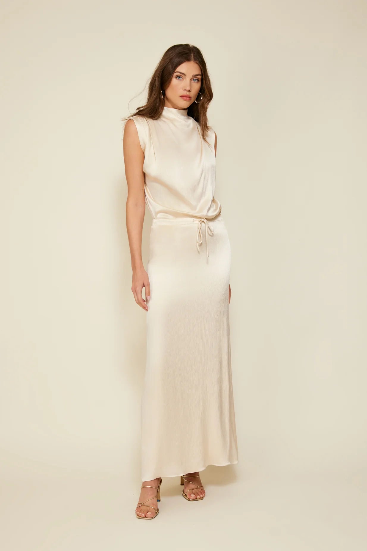 The Isabel Glossy Skirt