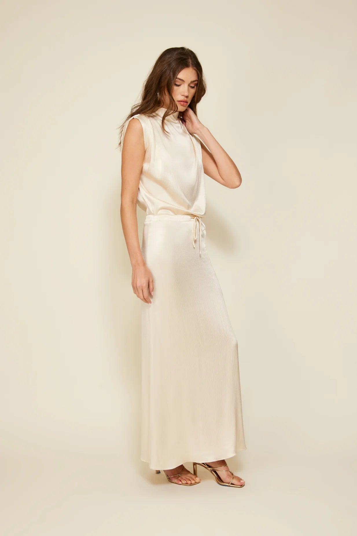 The Isabel Glossy Skirt
