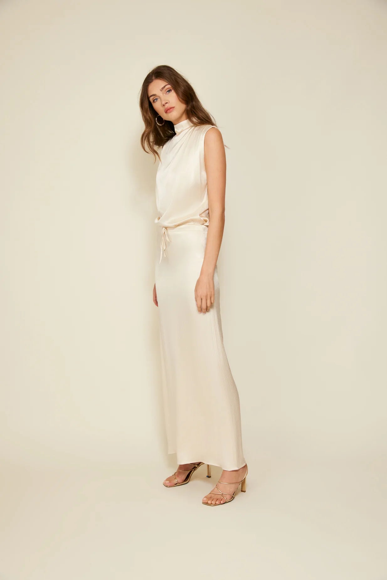 The Isabel Glossy Skirt