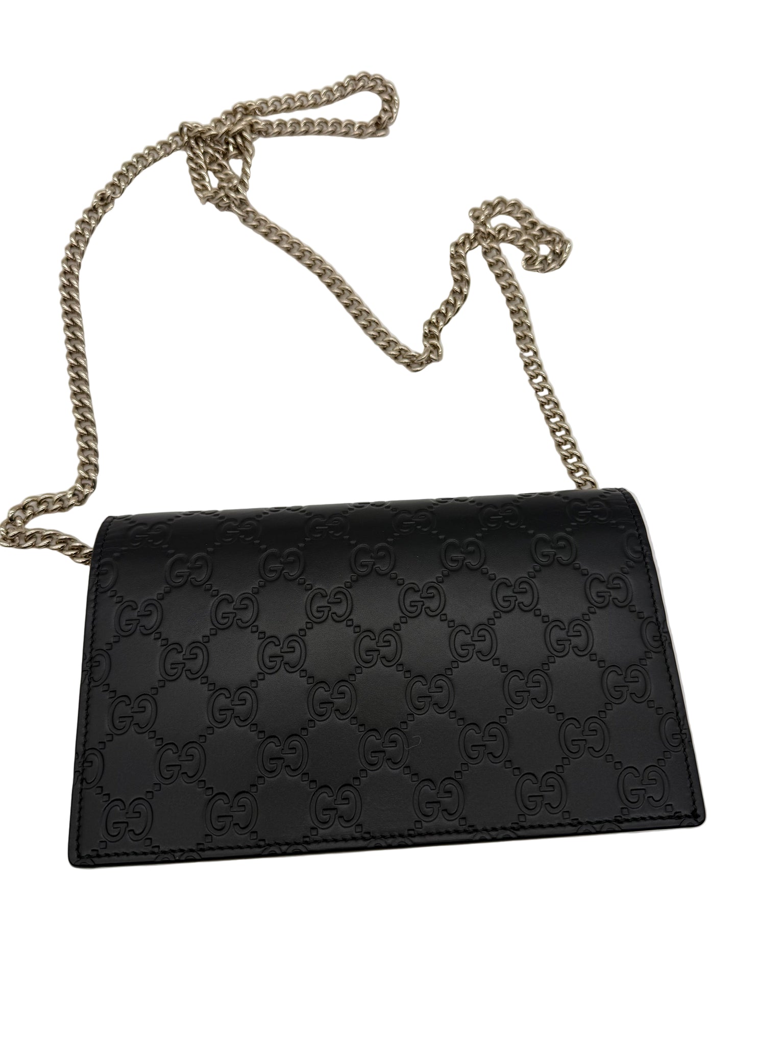 Gucci Guccissima Leather Bow Flap WOC