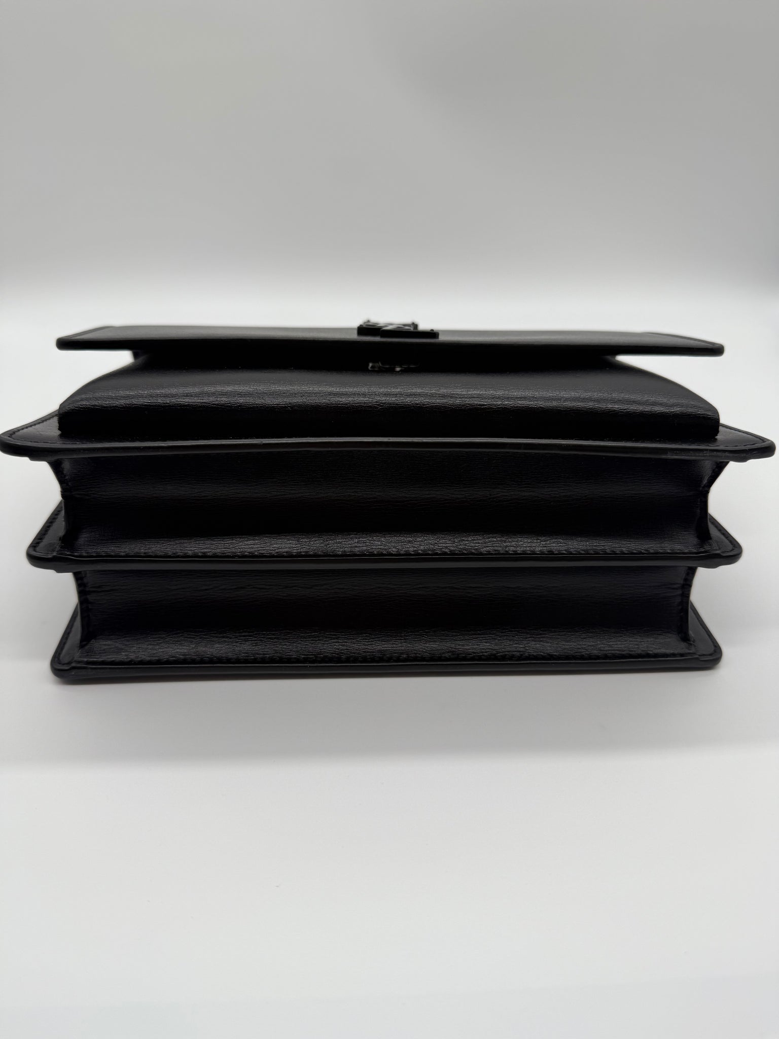 YSL Sunset Medium Black-on-Black