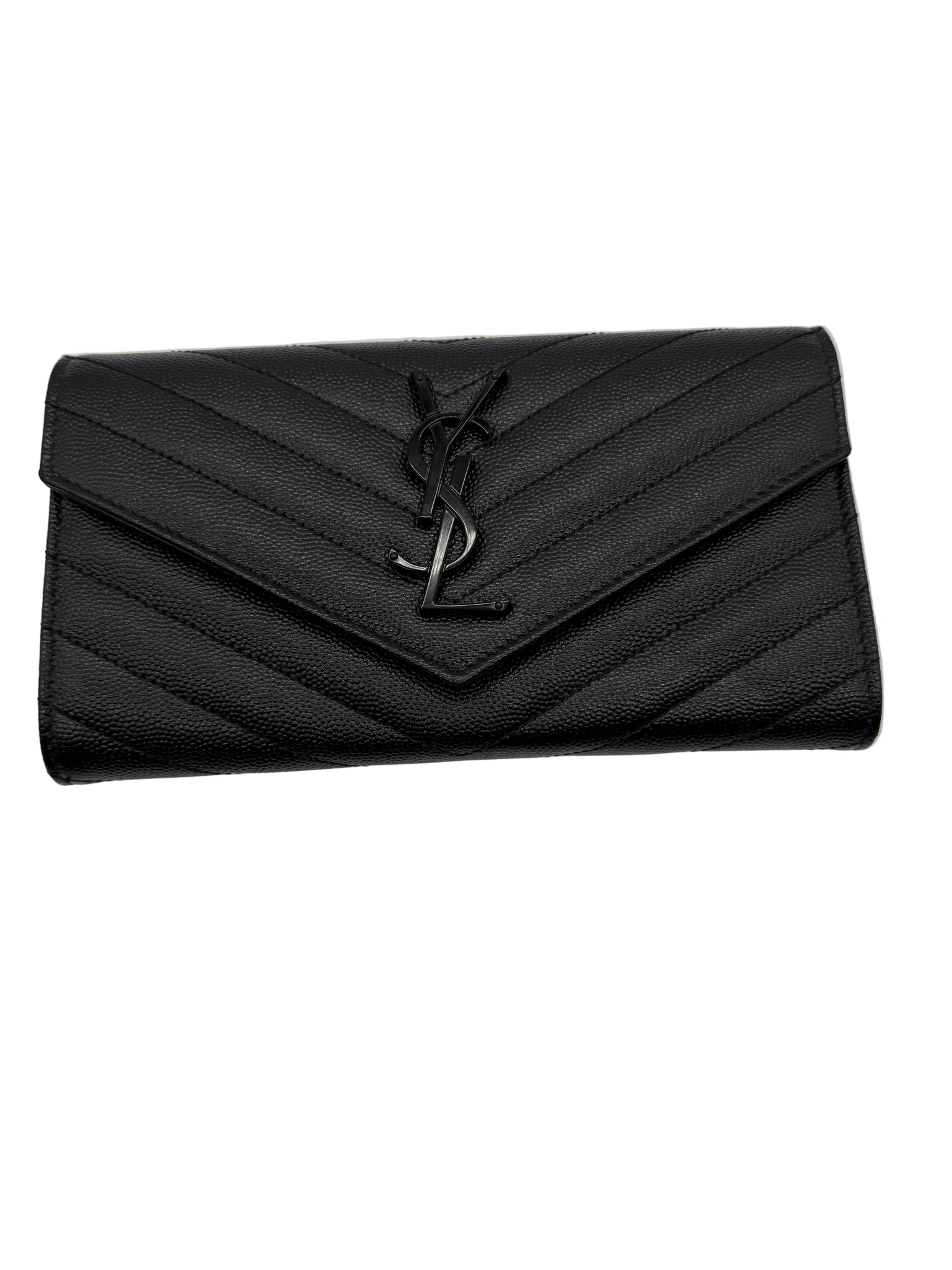 YSL Cassandre matelassé large flap wallet