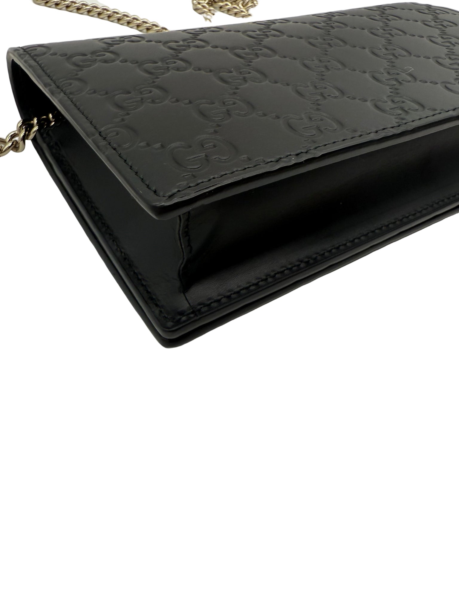 Gucci Guccissima Leather Bow Flap WOC