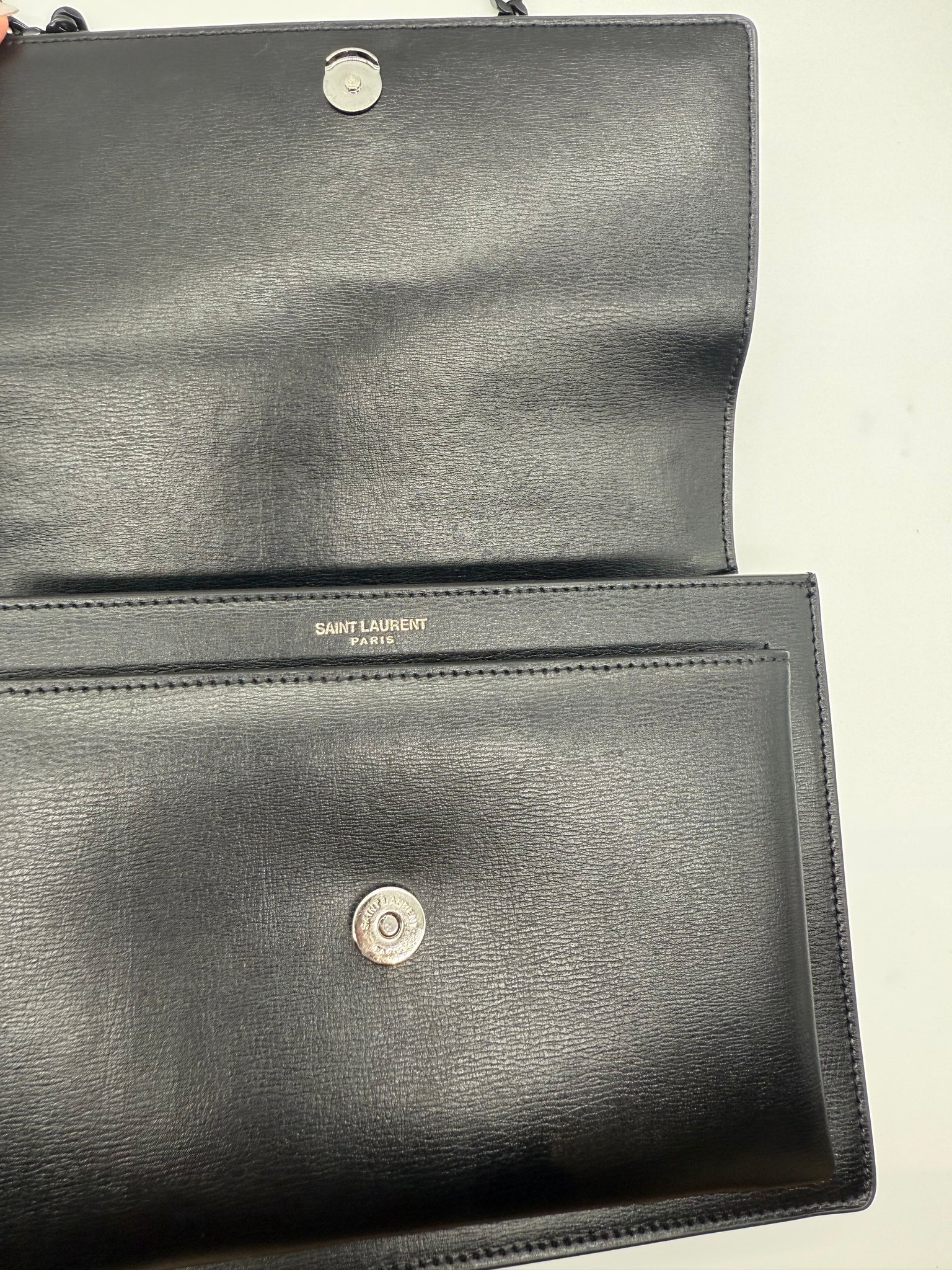 YSL Sunset Medium Black-on-Black