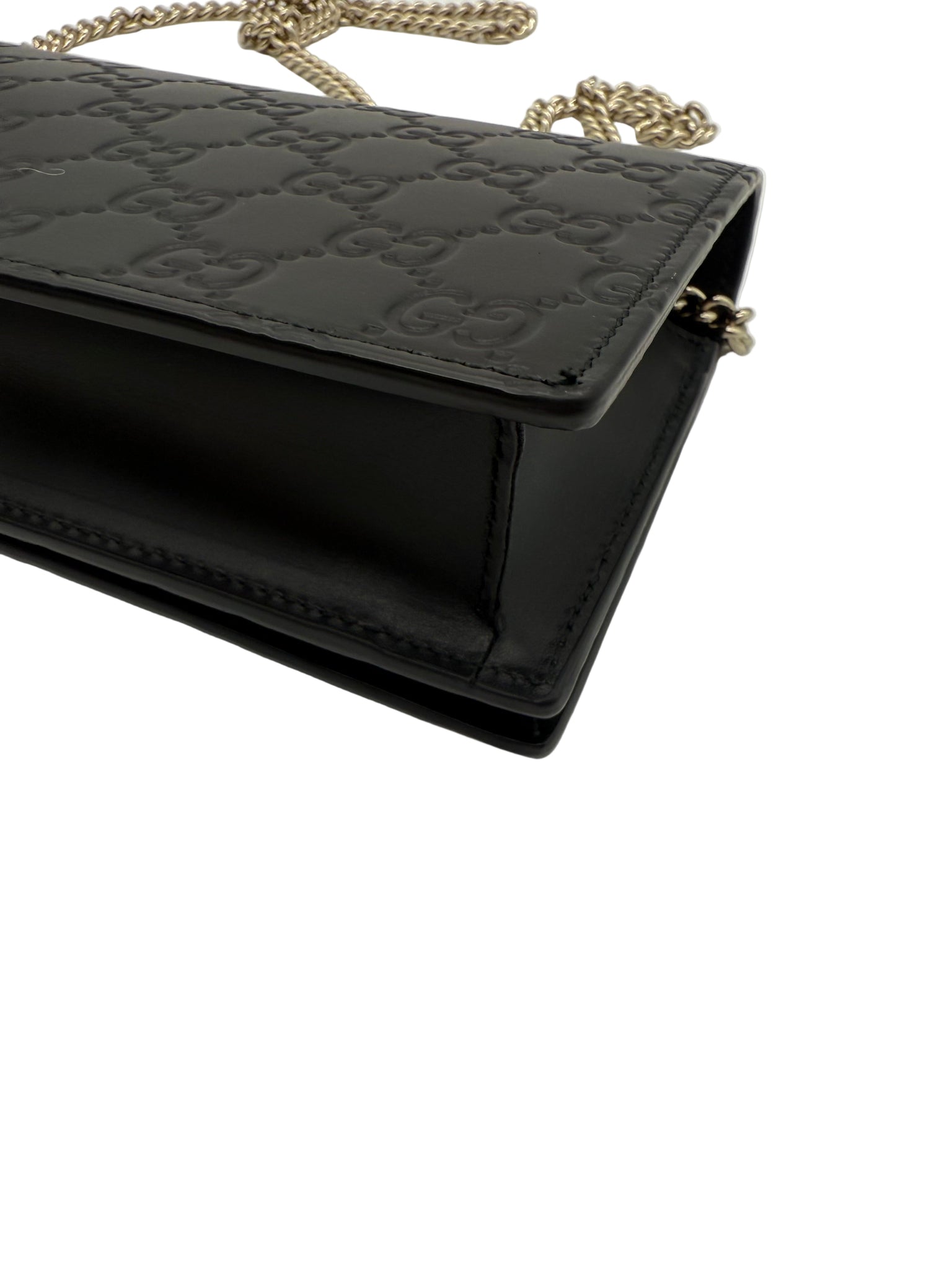 Gucci Guccissima Leather Bow Flap WOC