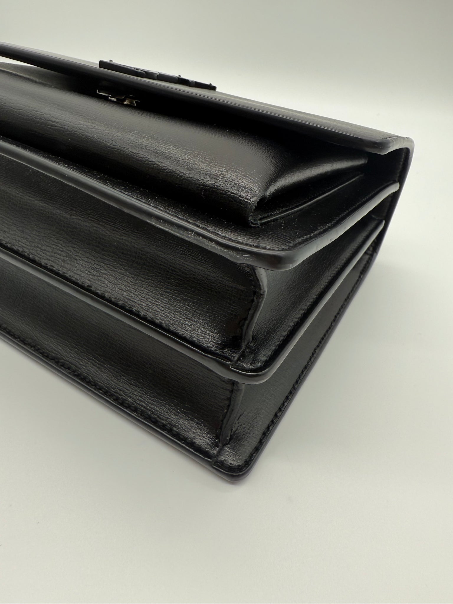 YSL Sunset Medium Black-on-Black