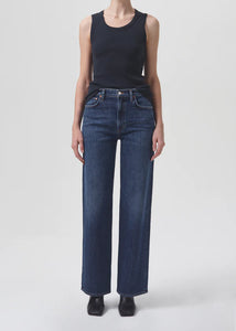photo of model wearing Agolde: Harper In Tempo available at UniKoncept in Waterloo front view