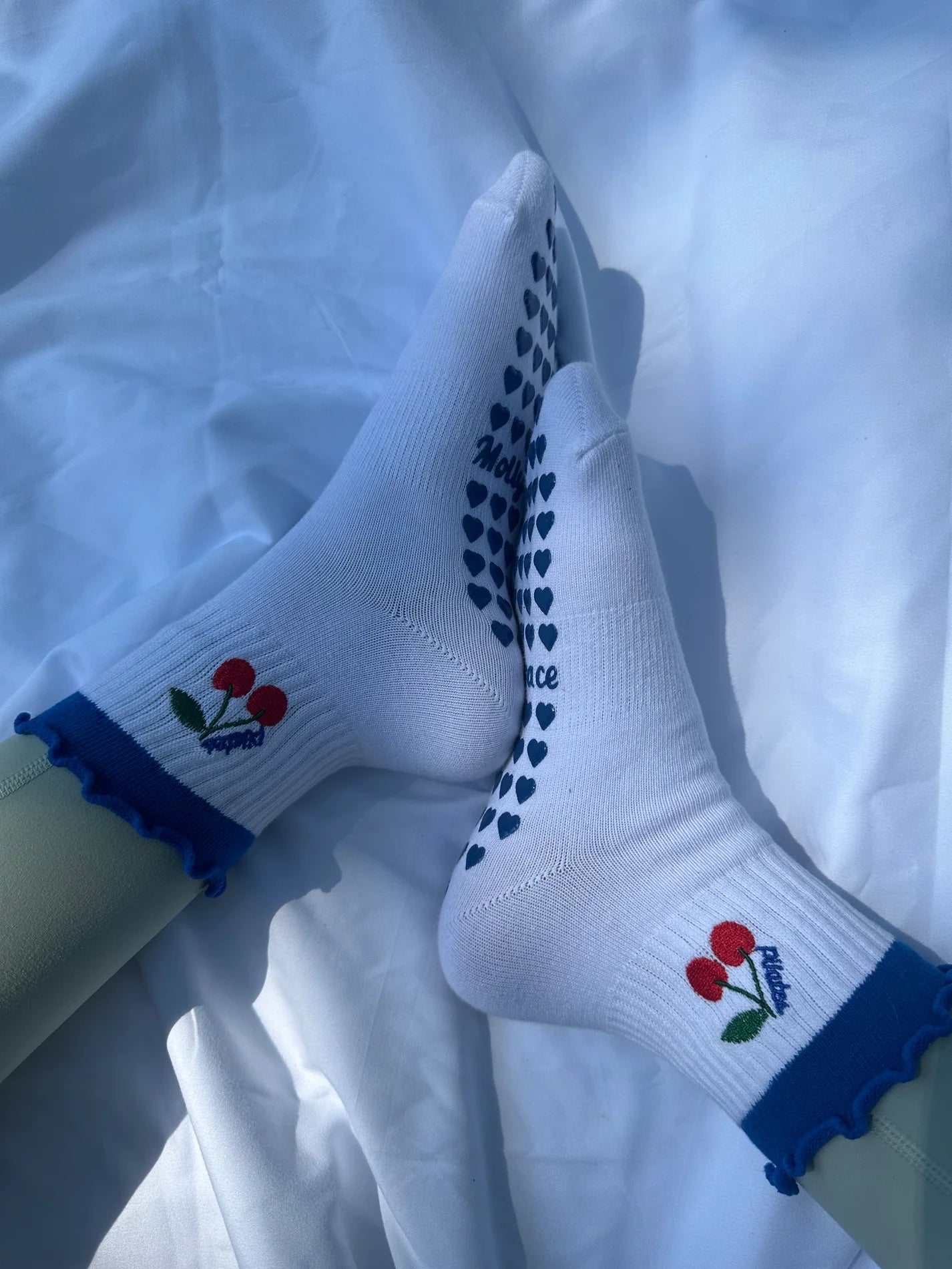 Molly Grace Cherry Pilates Socks