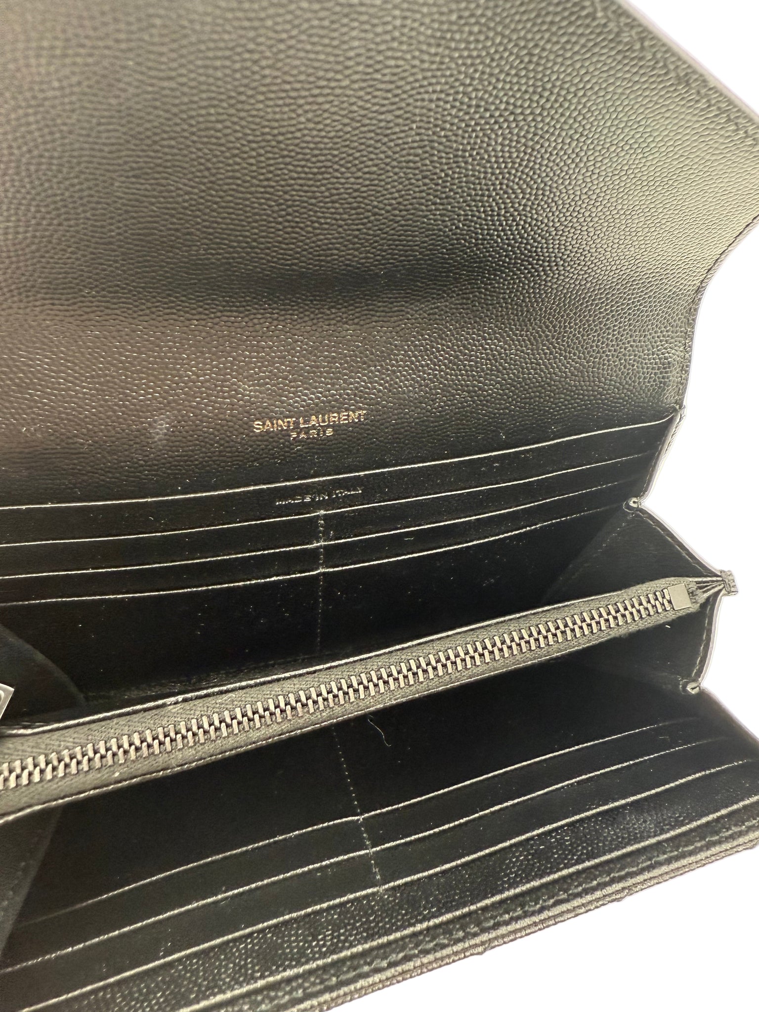 YSL Cassandre matelassé large flap wallet