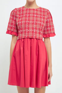 Johansen Tweed Poplin Dress