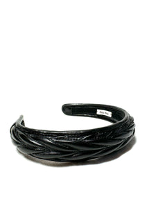 Miu Miu Black Leather Headband *NEW*