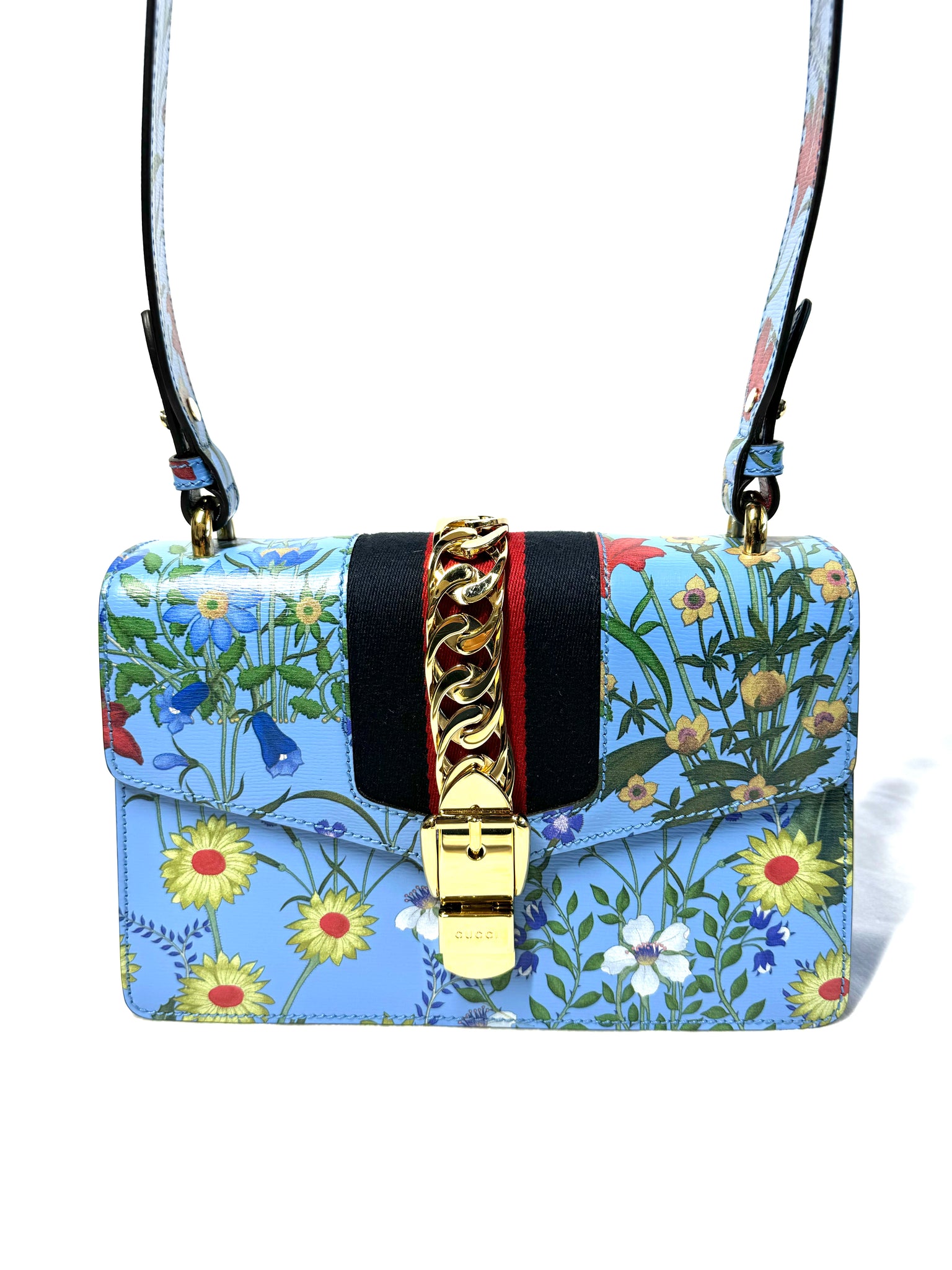 Gucci yellow floral bag clearance