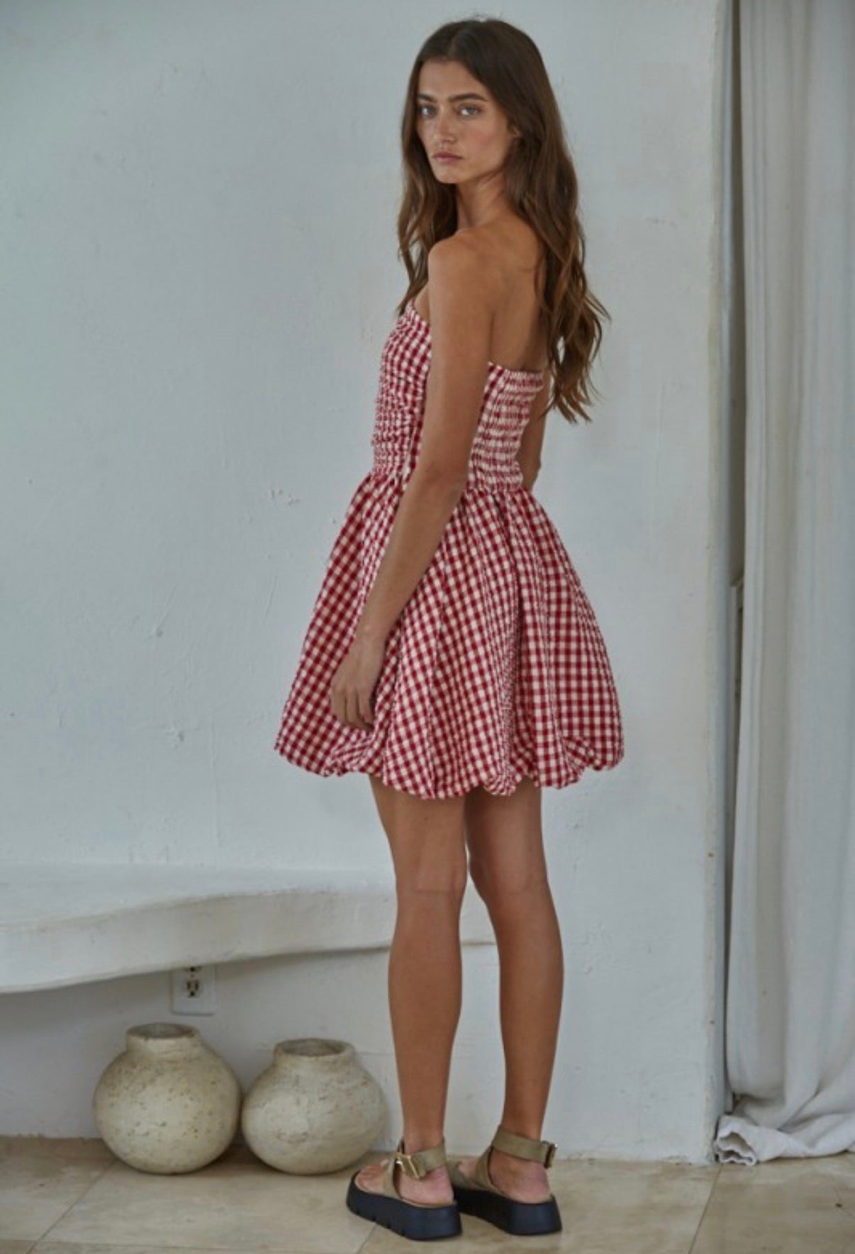 Orchard Gingham Bubble Dress