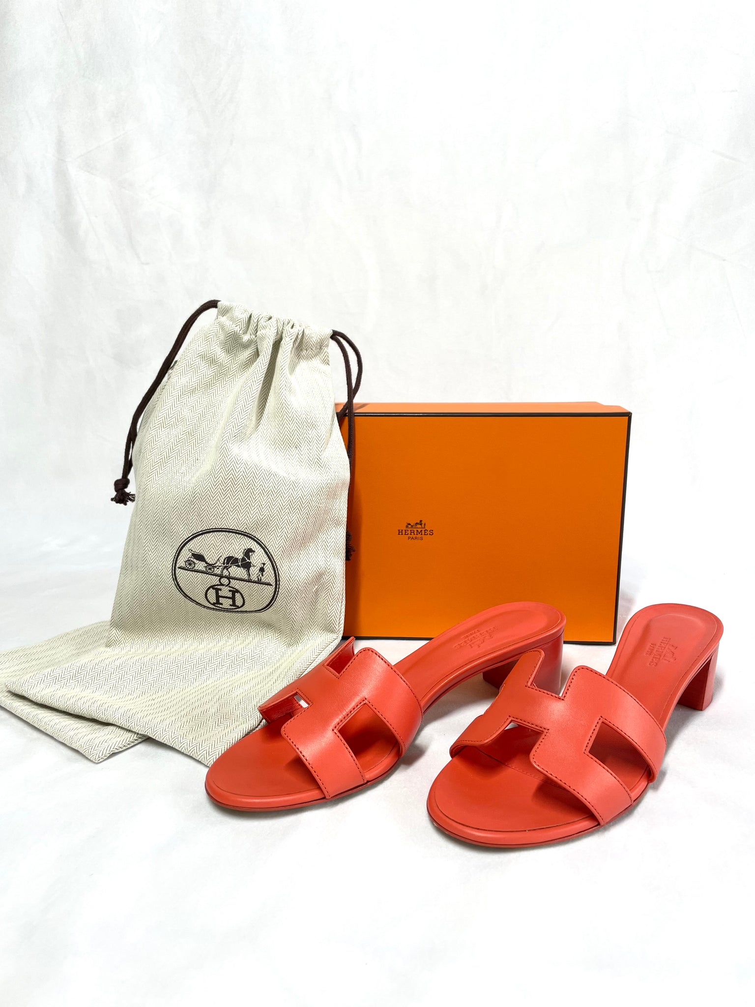Hermes Rouge Jaipur Oasis Sandals