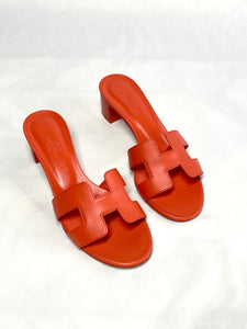 Hermes Rouge Jaipur Oasis Sandals