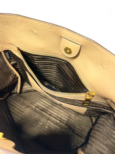 Pre Loved Prada Vitello Daino Leather Tote Bag Available at UniKoncept in Waterloo