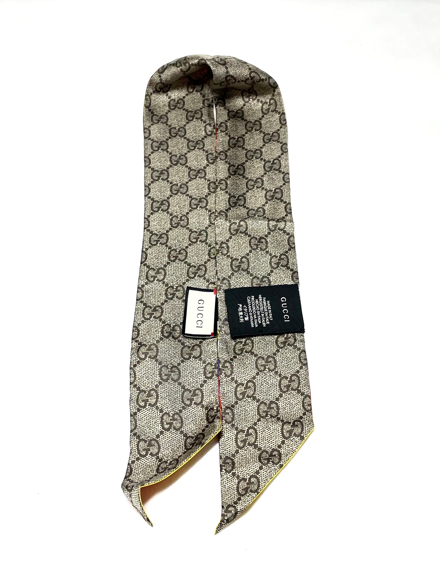 Pre Loved Gucci Flora Silk Neck Tie available at UniKoncept in Waterloo