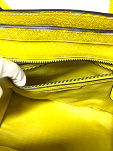 Celine Mini Luggage Tote Bag in Yellow available at UniKoncept in Waterloo