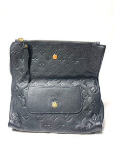 Pre Loved Louis Vuitton Monogram Empreinte Petillante Clutch in Black available at UniKoncept in Waterloo