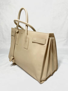 Pre Loved YSL Sac De Jour Large Leather Bag In Beige available at UniKoncept in Waterloo
