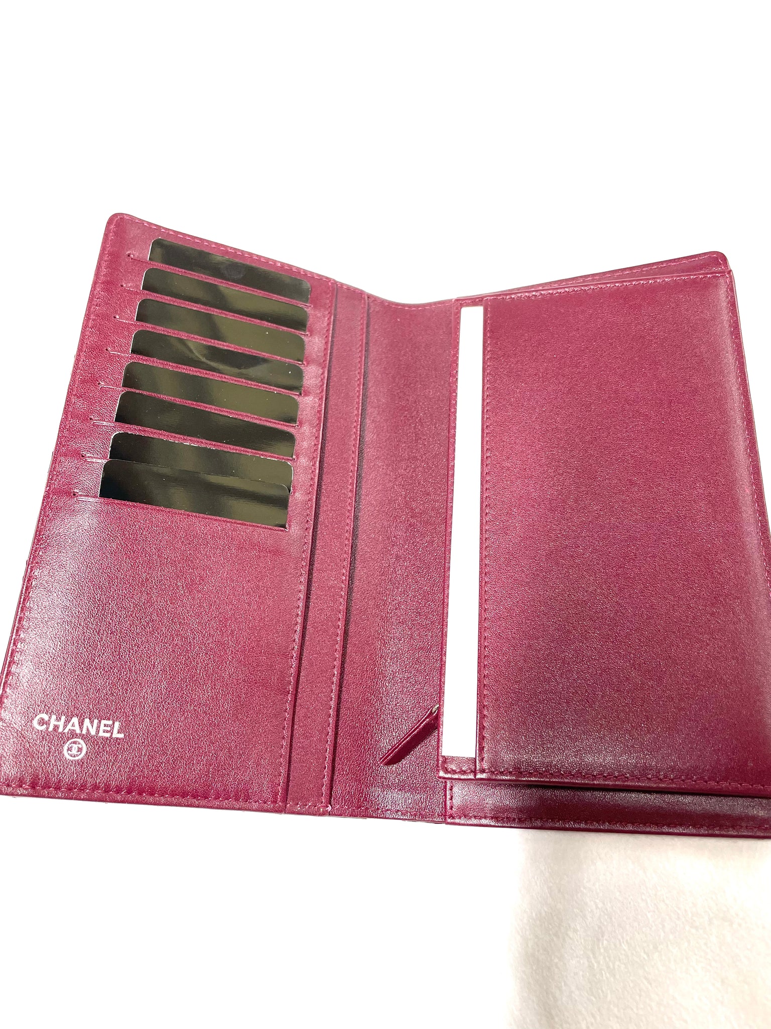 Chanel Bordeaux Patent Wallet *brand new*