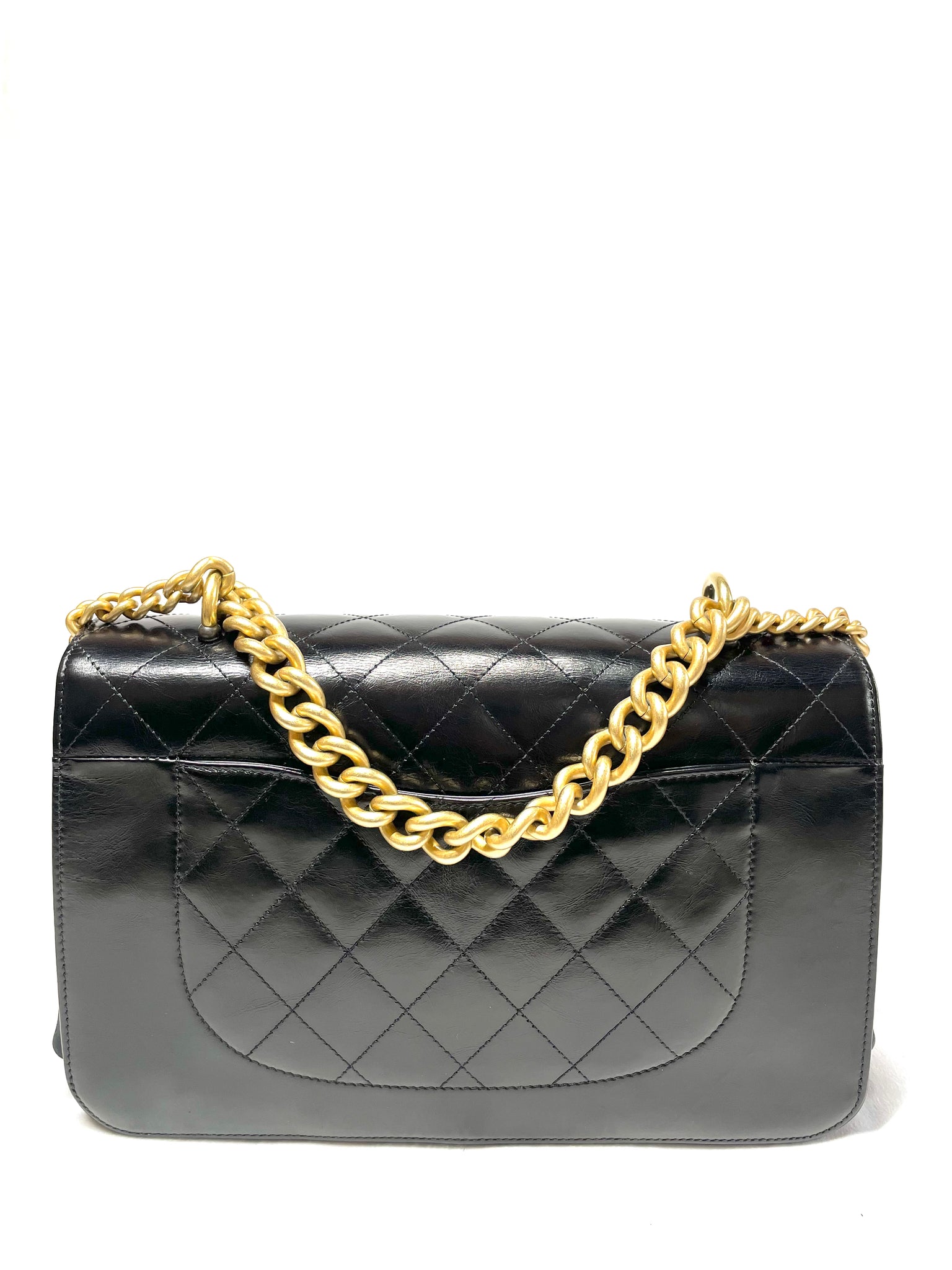 Photo of Chanel Cosmopolite Bag in black with gold hardware available at UniKoncept in Waterloo