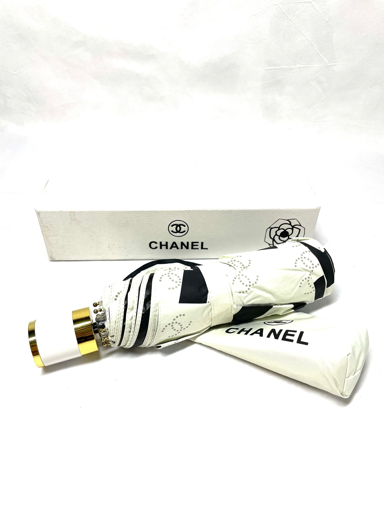 Chanel Camellia Flower Umbrella