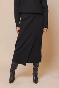 Photo of model wearing Janou skirt in Black from Rino and Pelle available at UniKoncept in Waterloo Front View