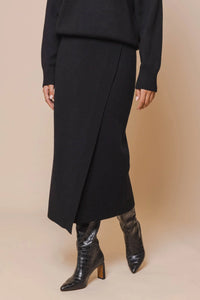 Photo of model wearing Janou skirt in Black from Rino and Pelle available at UniKoncept in Waterloo Front View