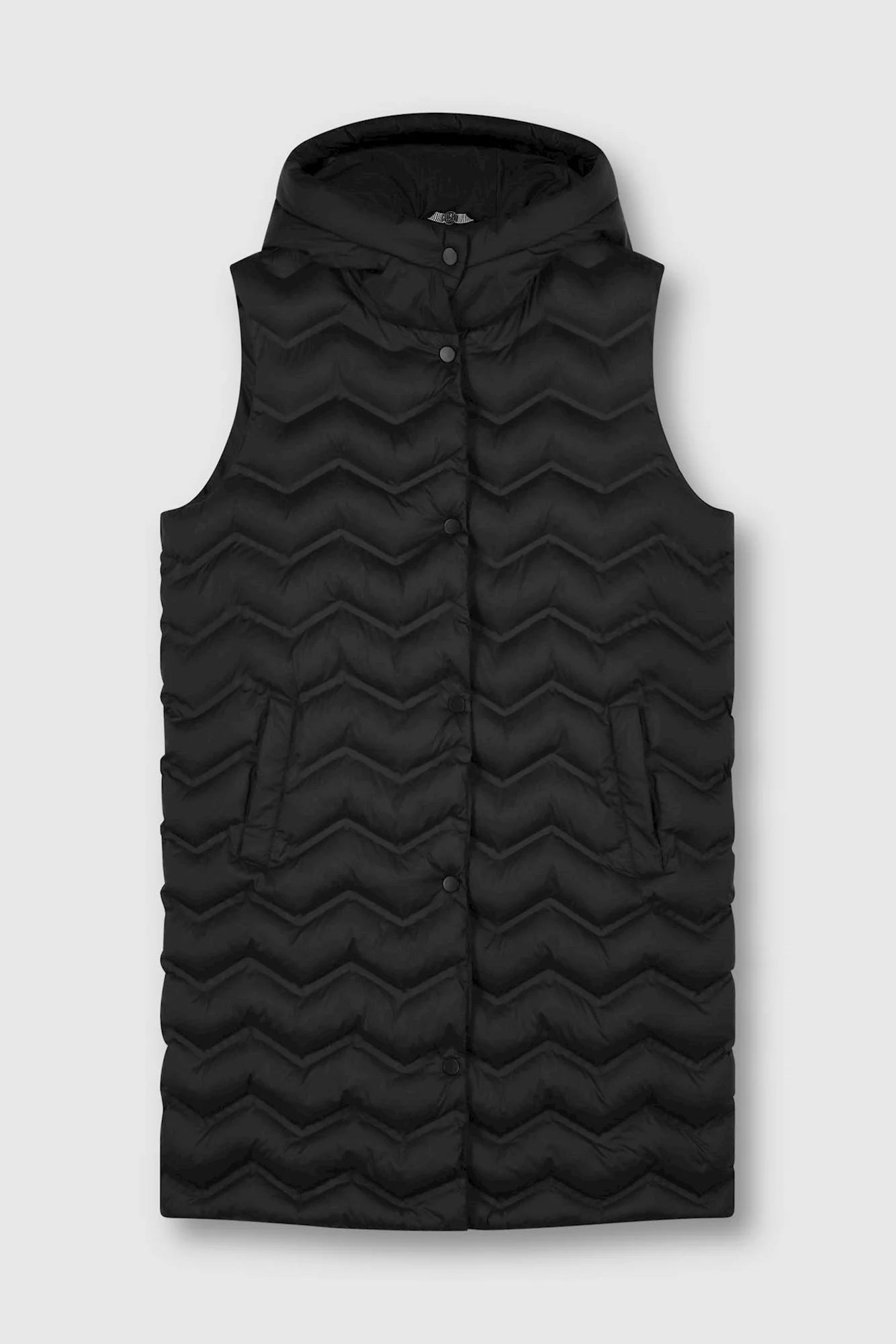 Photo of Joyce Waistcoat in Black on a white backdrop from Rino and Pelle available at UniKoncept in Waterloo front view