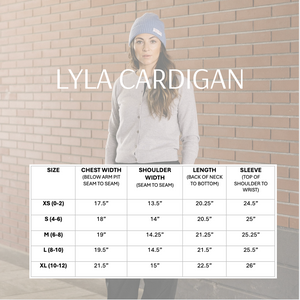 Lyla Cashmere Cardi (stormy)