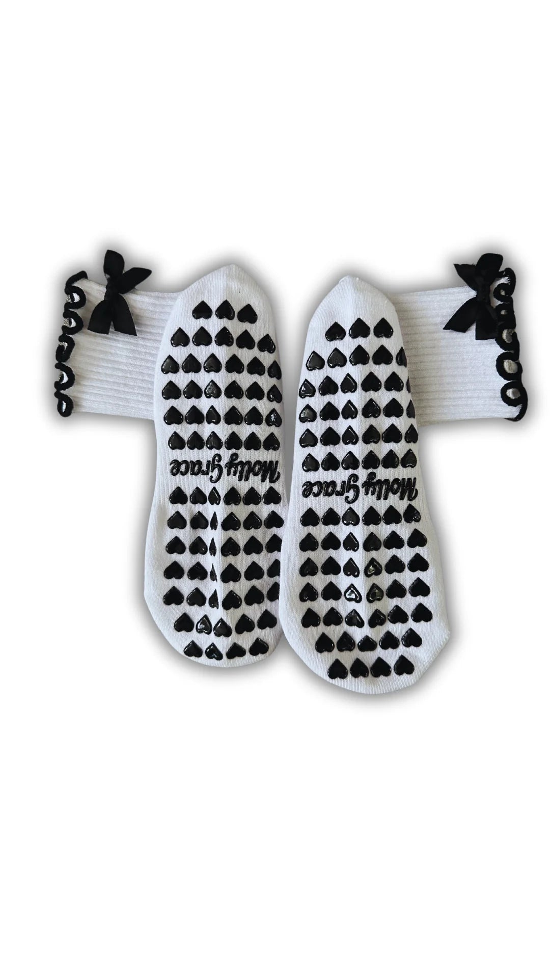 Molly Grace Black & White Pilates socks