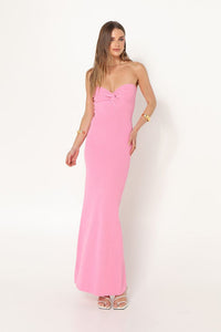 Mae Knit Midi Dress (pink)