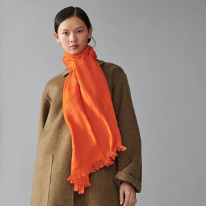 Photo of Hermes Cashmere/Wool Scarf *brand new* in orange available at UniKoncept in Waterloo