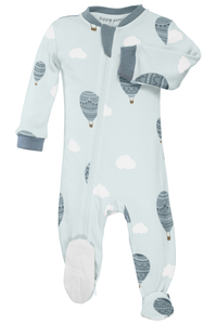 UNIKONCEPT Lifestyle Boutique and Lounge; Zippy jamz Footed Sky High Love baby pyjamas in blue