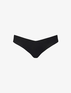 UNIKONCEPT Lifestyle Boutique and Lounge; Commando Classic Solid Thong in Black pictured on a white background