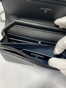 Pre Loved Chanel Wallet on a Chain Limited Edition Brand New Black WOC from UniKoncept in Waterloo