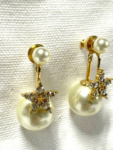 Pre Loved Dior 2 Tribal Lucky Star/ pearl studs *brand new* earrings from UniKoncept in Waterloo