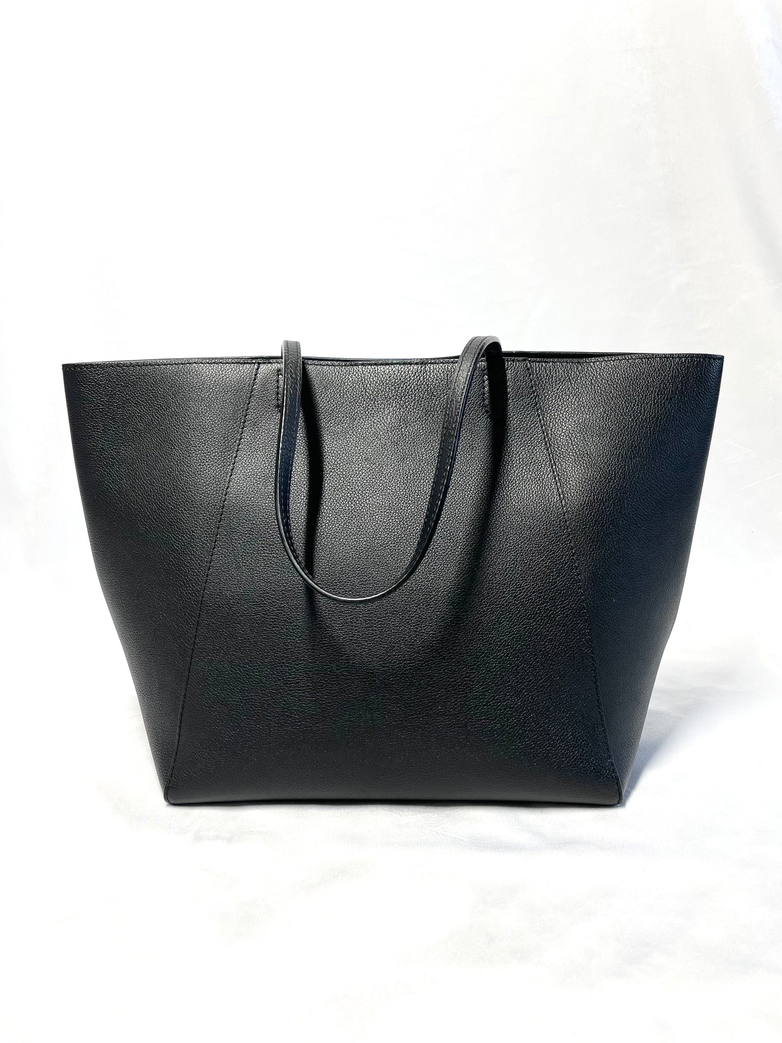 LOUIS VUITTON Lockme Cabas Calfskin Leather Shoulder Bag Black-US