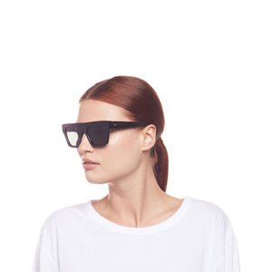 UNIKONCEPT Lifestyle Boutique and Lounge; Le Specs Subdimension sunglasses in Black on a model