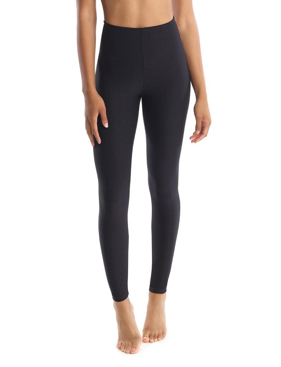 UNIKONCEPT LIFESTYLE BOUTIQUE: The image shows a pair of Commando Leggings. The Perfect Control Leggings are a plain black matte high waisted legging that hits at the ankle. They are an amazing high compression pant that will be comfortable to wear all day.