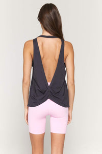 UNIKONCEPT Lifestyle Boutique and Lounge; Spiritual Gangster Grateful Movement Tank pictured on a model - back-facing view