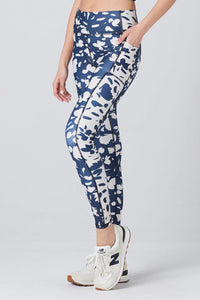 UNIKONCEPT Lifestyle Boutique and Lounge; Alternate view of model wearing the Dynamic Pant in Indigo by Saltwater Luxe.