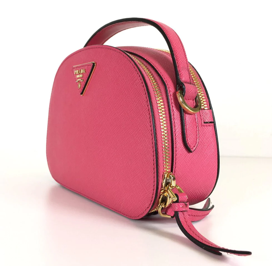 PRADA: Odette bag in saffiano leather - Pink