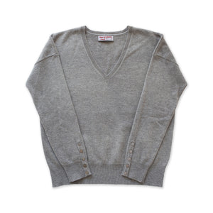 UNIKONCEPT Lifestyle Boutique and Lounge; House of Liberty Clio V-Neck Sweater in Grey
