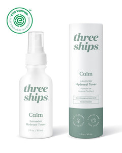 Three Ships Calm Lavender Hydrosol Toner pictured on a white background