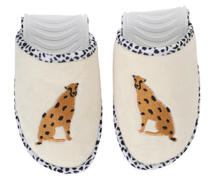 UNIKONCEPT Lifestyle Boutique and Lounge; Hang Accessories Cheetah Foldable Slippers and Pouch Set